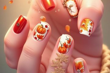 adorable fall nail art