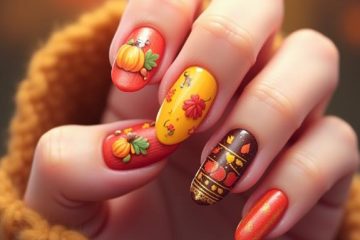 adorable fall nail designs