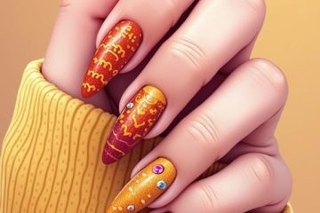 almond coffin fall nails