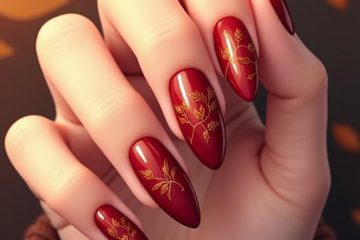 almond shape fall nails