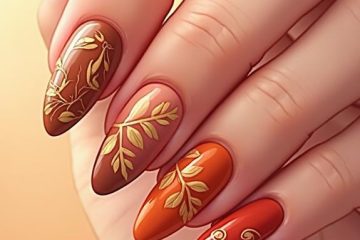 autumn burnt orange nails