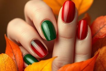 autumn french tip designs