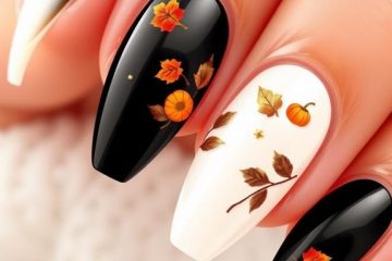 autumn inspired classy nail designs