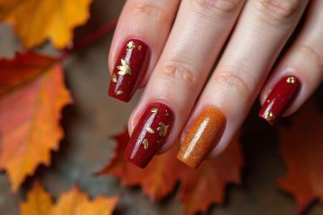 autumn inspired nail art