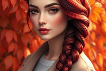 bold red braided hairstyles