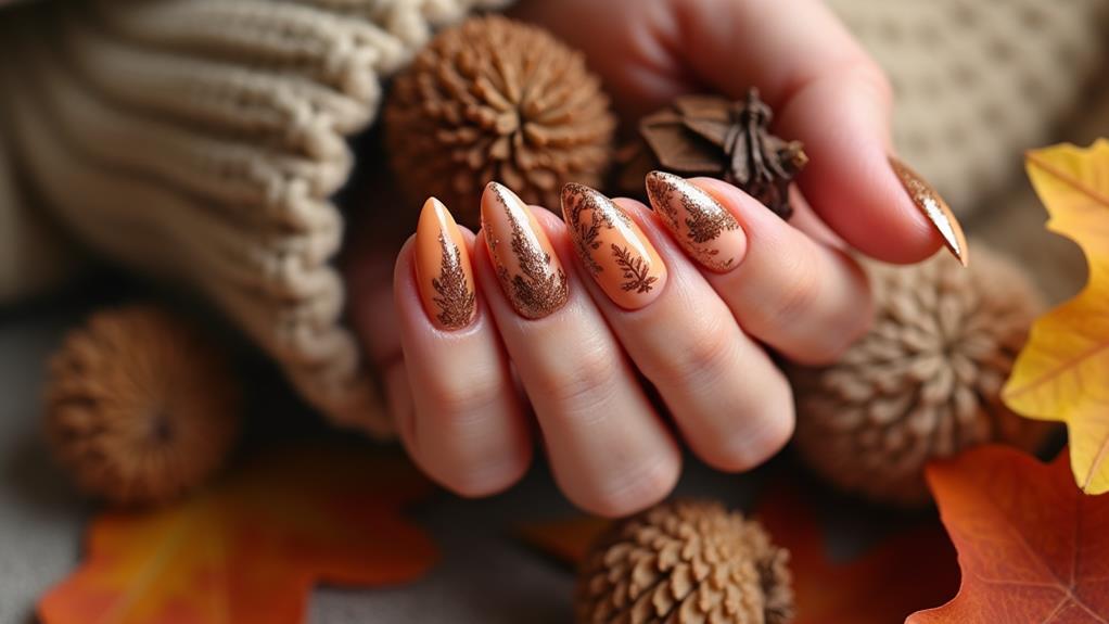 botanical inspired manicure designs