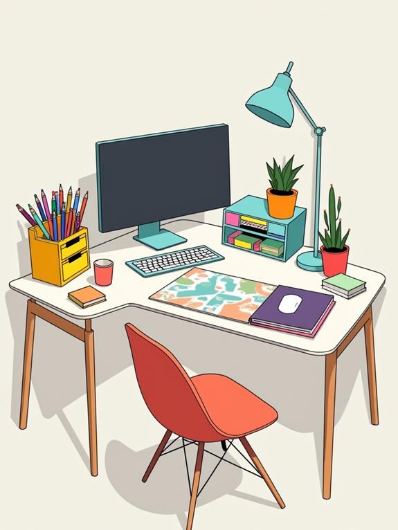 brighten your workspace decor