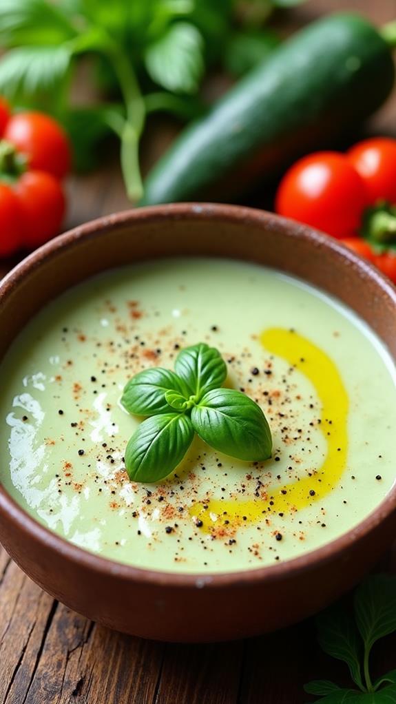 creamy spinach cauliflower soup