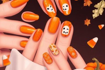 creative fall halloween nails