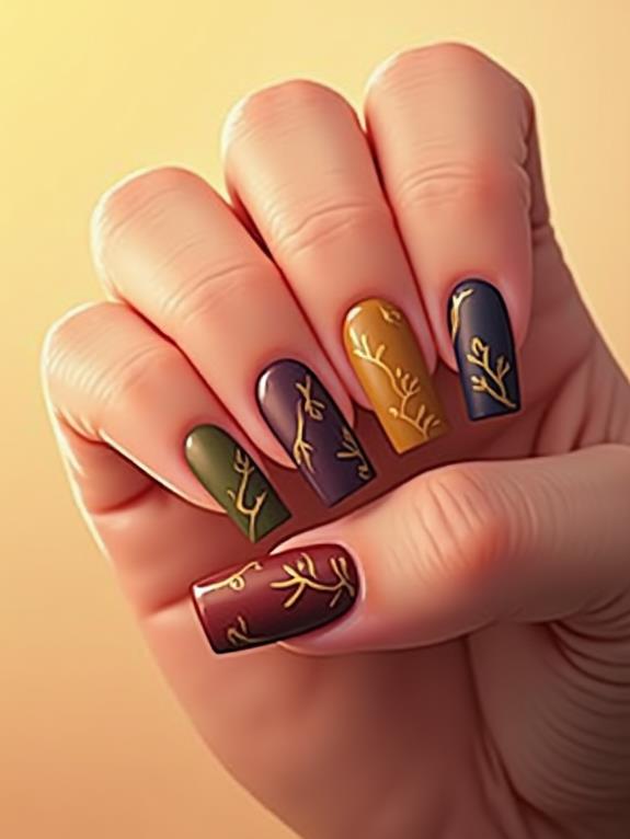 creative matte nail designs