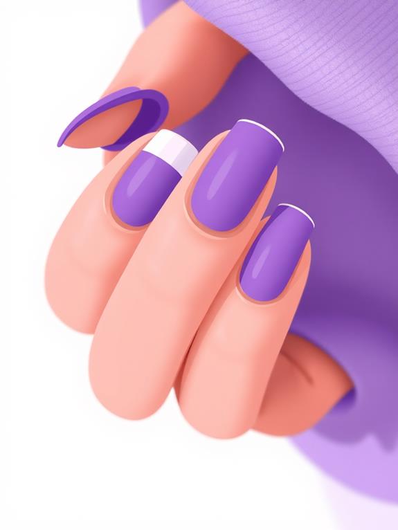 creative purple nail designs