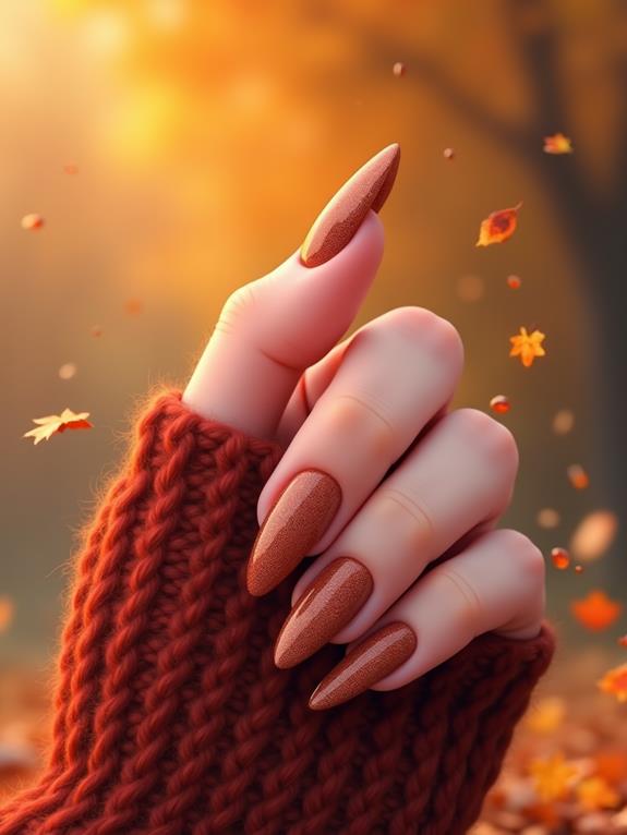 creative sweater nail art