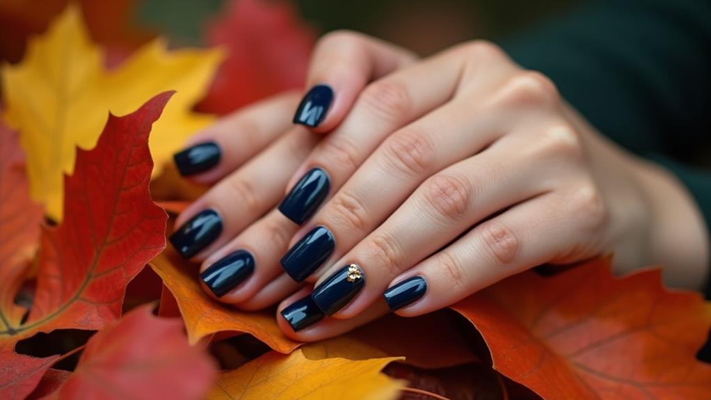 deep rich navy hue