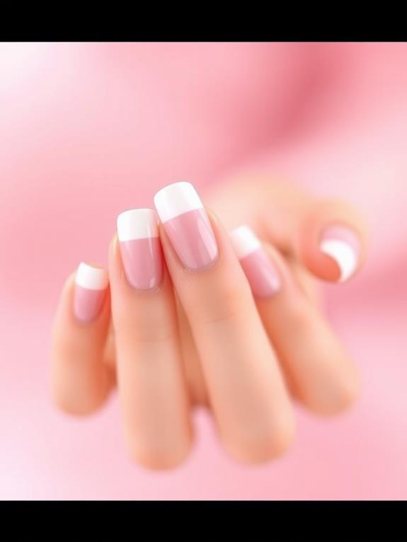 french tip nail design