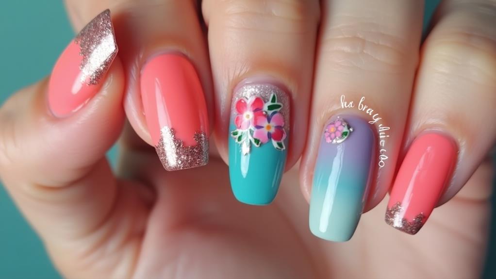 gradient nail art styles