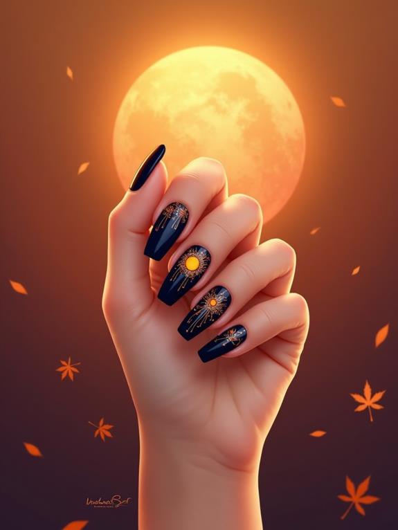 lunar themed autumn celebration design