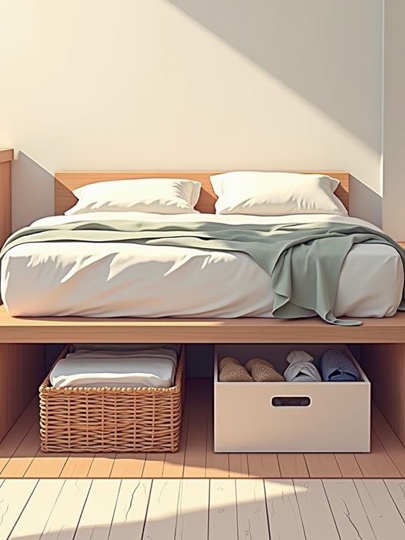 maximize storage under bed