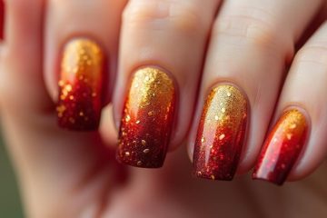 medium fall nail designs