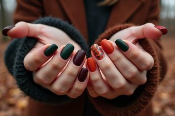 moody autumn nail designs