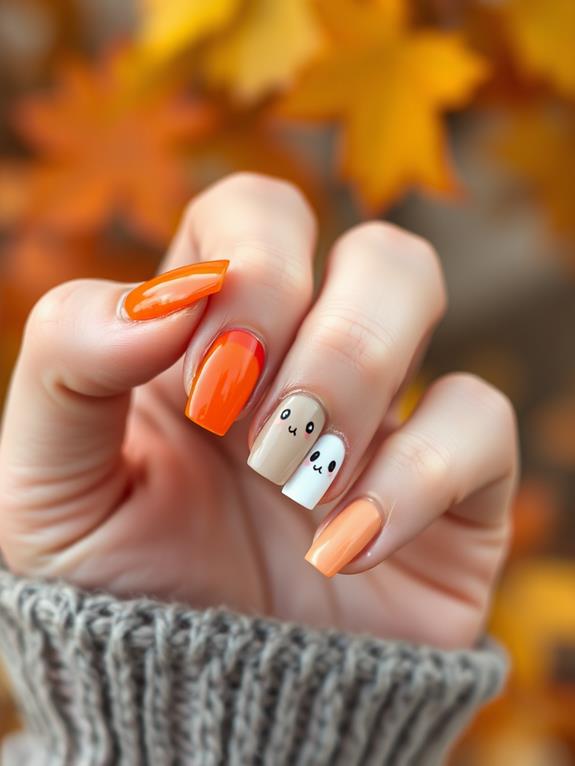 simple spooky nail designs