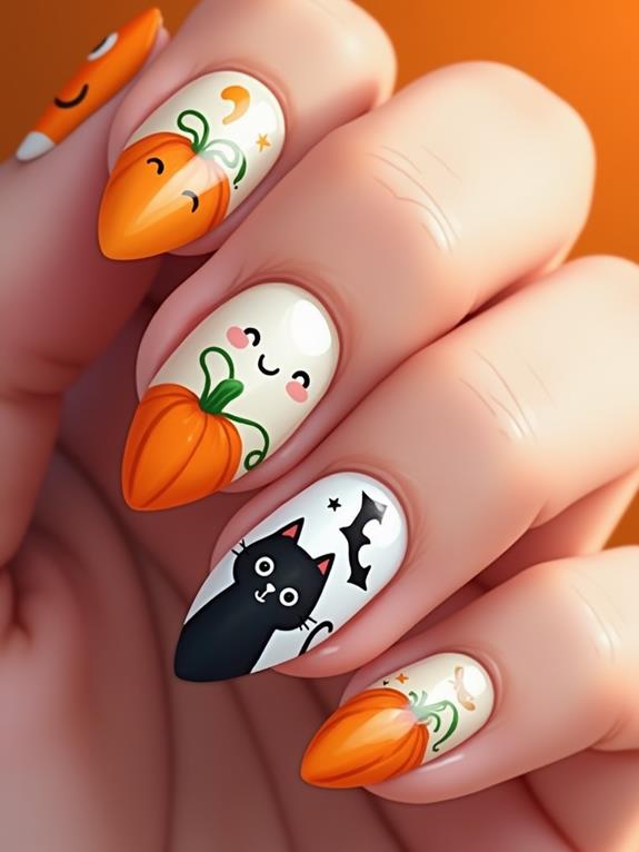 spooky halloween nail colors