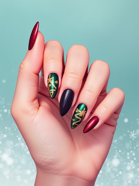 stylish almond nail designs