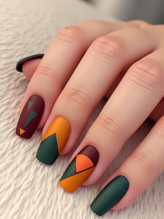 stylish geometric nail designs