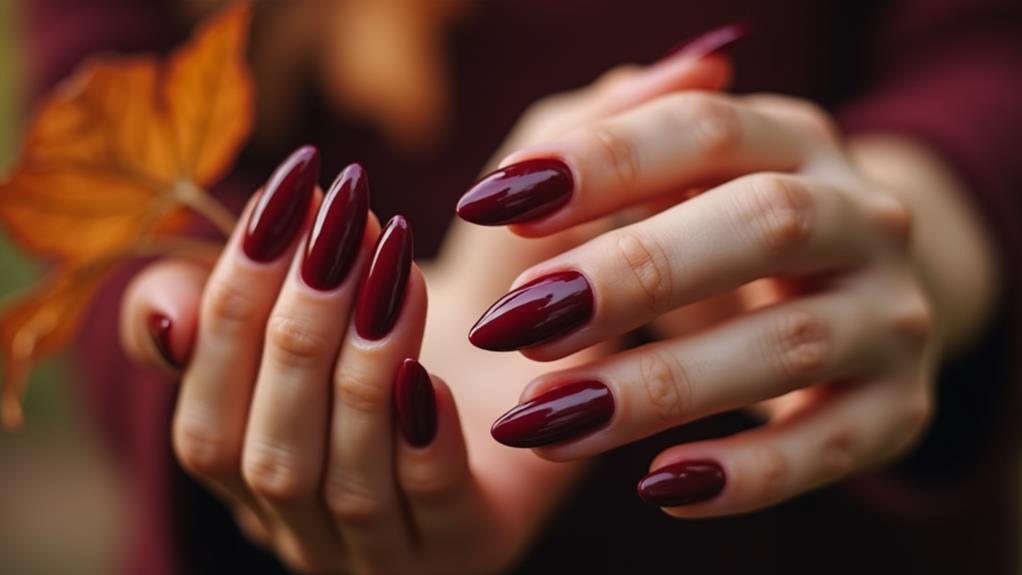 stylish single color nail designs