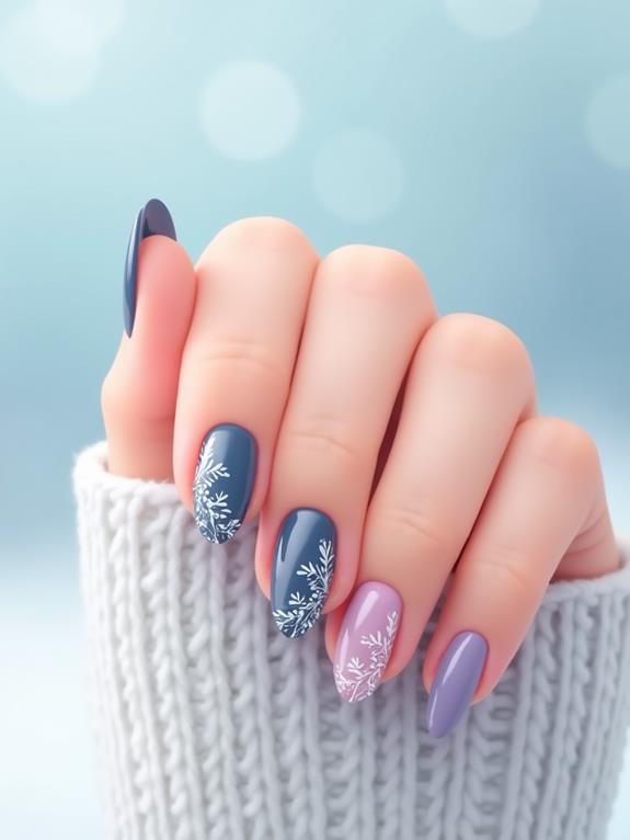 stylish squoval nail design