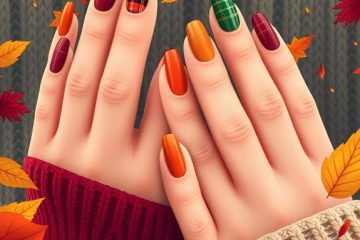 trendy autumn gel nail designs