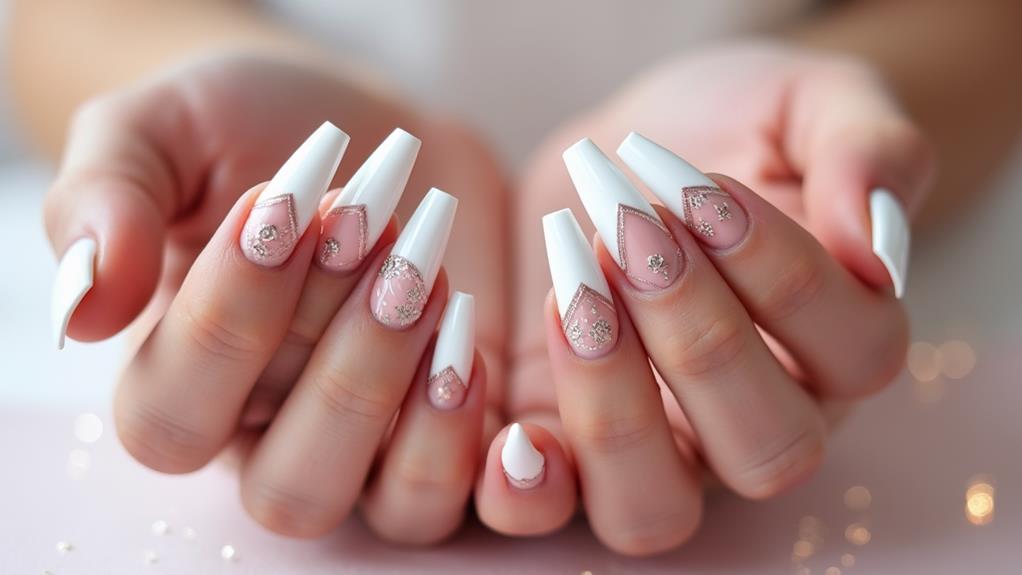 trendy chrome nail art