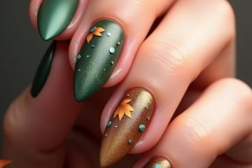 trendy matte fall nails