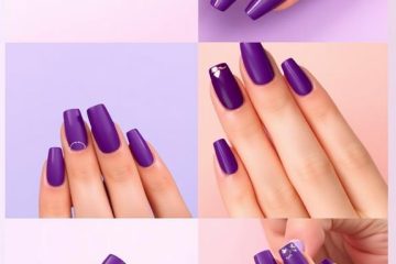 trendy purple fall nails