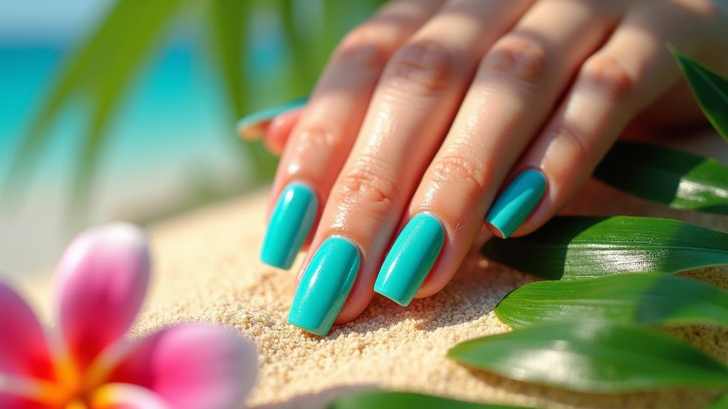 tropical oceanic bliss teal