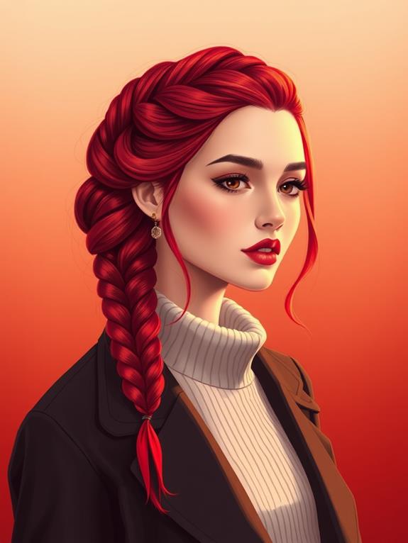 vibrant braided hairstyle options