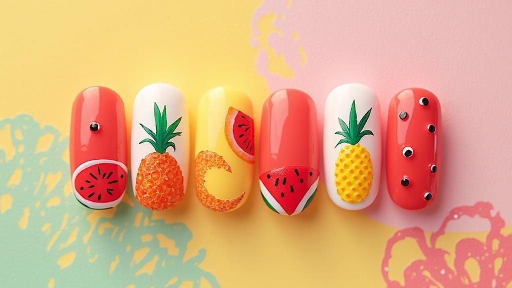 vibrant fruit pattern designs